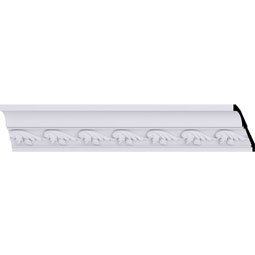 Ekena Millwork - MLD02X02X03TN - Endurathane Tristan Crown Moulding, 2 3/4"H x 2 1/2"P x 3 5/8"F x 94 1/2"L, (2" Repeat), Factory Primed