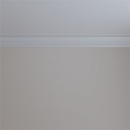 Ekena Millwork - MLD03X01X03AL - Endurathane Alexandria Crown Moulding, 3 3/4"H x 1 7/8"P x 3 7/8"F x 94 1/2"L, (1/2" Repeat), Factory Primed