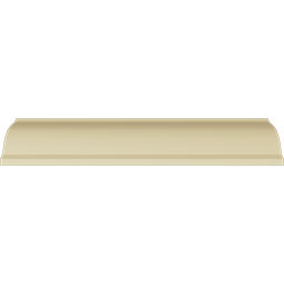 Ekena Millwork - MLD03X03X04GR - Endurathane Grape Crown Moulding, 3 1/8"H x 3 1/8"P x 4 3/8"F x 94 1/2"L, (2 3/4" Repeat), Factory Primed