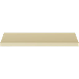 Ekena Millwork - MLD03X03X04HA - Endurathane Harvest Crown Moulding, 3 1/4"H x 3 1/4"P x 4 1/2"F x 94 1/2"L, (8" Repeat), Factory Primed