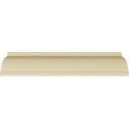 Ekena Millwork - MLD03X03X04LU - Endurathane Lunel Crown Moulding, 3 1/2"H x 3 3/8"P x 4 7/8"F x 94 1/2"L, (3 7/8" Repeat), Factory Primed
