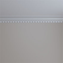 Ekena Millwork - MLD03X03X04AS - Endurathane Ashford Crown Moulding, 3 5/8"H x 3 1/8"P x 4 7/8"F x 94 1/2"L, (1 7/8" Repeat), Factory Primed