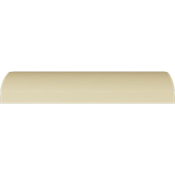Ekena Millwork - MLD03X03X05BR - Endurathane Brightton Crown Moulding, 3 1/2"H x 3 1/2"P x 5"F x 94 1/2"L, (3 3/4" Repeat), Factory Primed