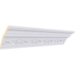 Ekena Millwork - MLD03X03X05WA - Endurathane Washington Crown Moulding, 3 5/8"H x 3 5/8"P x 5 1/8"F x 94 1/2"L, (3 1/2" Repeat), Factory Primed