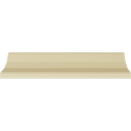Ekena Millwork - MLD03X03X05HU - Endurathane Hurley Crown Moulding, 3 3/4"H x 3 1/4"P x 5 1/8"F x 94 1/2"L, (1 5/8" Repeat), Factory Primed