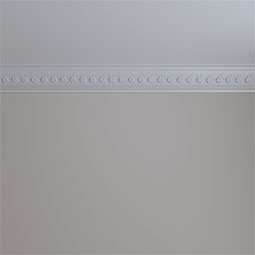 Ekena Millwork - MLD03X03X05HU - Endurathane Hurley Crown Moulding, 3 3/4"H x 3 1/4"P x 5 1/8"F x 94 1/2"L, (1 5/8" Repeat), Factory Primed