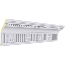 Ekena Millwork - MLD05X03X05ED - Endurathane Edwards Crown Moulding, 4 3/4"H x 3 1/8"P x 5 3/8"F x 94 1/2"L, (3 7/8" Repeat), Factory Primed
