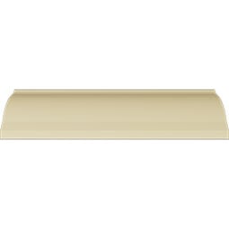 Ekena Millwork - MLD04X03X05RI - Endurathane Richmond Crown Moulding, 4 1/8"H x 3 3/4"P x 5 3/8"F x 94 1/2"L, (5" Repeat), Factory Primed