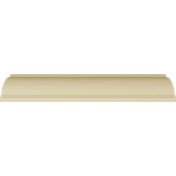 Ekena Millwork - MLD03X04X05RO - Endurathane Rose Crown Moulding, 3 7/8"H x 4"P x 5 5/8"F x 94 1/2"L, (8" Repeat), Factory Primed