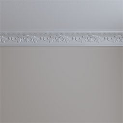 Ekena Millwork - MLD04X04X06VE - Endurathane Versailles Crown Moulding, 4 3/8"H x 4"P x 5 7/8"F x 94 1/2"L, (9 5/8" Repeat), Factory Primed