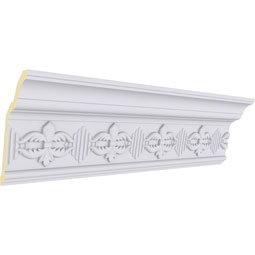 Ekena Millwork - MLD05X03X05VI - Endurathane Victorian Crown Moulding, 5 1/8"H x 3 1/8"P x 5 7/8"F x 94 1/2"L, (4" Repeat), Factory Primed