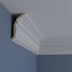 Ekena Millwork - MLD05X03X06WA - Endurathane Washington Crown Moulding, 5 3/4"H x 3 1/8"P x 6 1/2"F x 94 1/2"L, (2" Repeat), Factory Primed