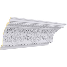 Ekena Millwork - MLD17X16X23NO - Endurathane Norwich Crown Moulding, 17 3/4"H x 16 1/8"P x 23 7/8"F x 94 1/2"L, (16 3/8" Repeat), Factory Primed