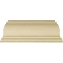 Ekena Millwork - MLD17X16X23NO - Endurathane Norwich Crown Moulding, 17 3/4"H x 16 1/8"P x 23 7/8"F x 94 1/2"L, (16 3/8" Repeat), Factory Primed