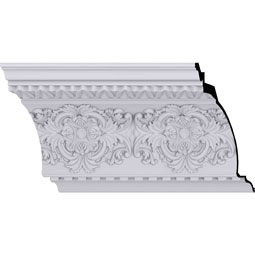 Ekena Millwork - MLD17X16X23NO - Endurathane Norwich Crown Moulding, 17 3/4"H x 16 1/8"P x 23 7/8"F x 94 1/2"L, (16 3/8" Repeat), Factory Primed