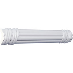 Ekena Millwork - PML01X01RE - Endurathane Reeded Panel Moulding, 1 7/8"H x 3/4"P x 94 1/2"L, Factory Primed