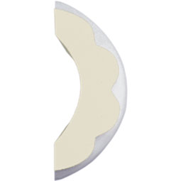 Ekena Millwork - PML01X01RE - Endurathane Reeded Panel Moulding, 1 7/8"H x 3/4"P x 94 1/2"L, Factory Primed