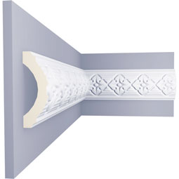 Ekena Millwork - PML02X01HU - Endurathane Hurley Panel Moulding, 2"H x 1/2"P x 94 1/2"L, Factory Primed