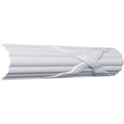 Ekena Millwork - PML02X01RE - Endurathane Reeded Panel Moulding, 2"H x 1 1/8"P x 94 1/2"L, Factory Primed