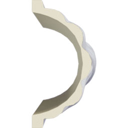 Ekena Millwork - PML02X01RE - Endurathane Reeded Panel Moulding, 2"H x 1 1/8"P x 94 1/2"L, Factory Primed