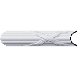 Ekena Millwork - PML02X01RE - Endurathane Reeded Panel Moulding, 2"H x 1 1/8"P x 94 1/2"L, Factory Primed