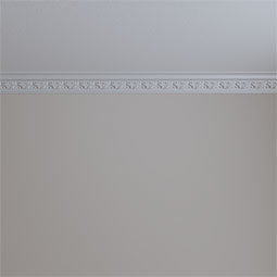 Ekena Millwork - MLD02X02X03BT - Endurathane Butterfly Crown Moulding, 2 1/2"H x 2 1/2"P x 3 5/8"F x 94 1/2"L, (2 1/2" Repeat), Factory Primed