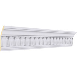 Ekena Millwork - MLD03X01X03CF - Endurathane Chaffin Crown Moulding, 3 5/8"H x 1 5/8"P x 3 7/8"F x 94 1/2"L, (1" Repeat), Factory Primed