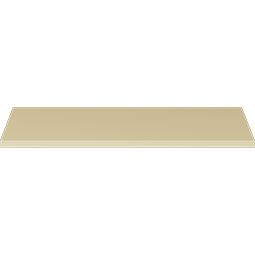 Ekena Millwork - MLD03X03X04BY - Endurathane Bradley Crown Moulding, 3"H x 3"P x 4 1/8"F x 94 1/2"L, (2 3/8" Repeat), Factory Primed