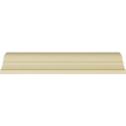 Ekena Millwork - MLD03X02X04LT - Endurathane Leaf Twist Crown Moulding, 3 1/4"H x 2 7/8"P x 4 3/8"F x 94 1/2"L, (3 1/4" Repeat), Factory Primed