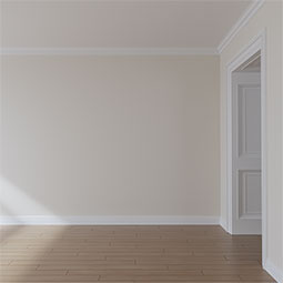 Ekena Millwork - MLD03X02X04AG - Endurathane Augusta Crown Moulding, 3 7/8"H x 2 3/4"P x 4 3/4"F x 94 1/2"L, (2 1/2" Repeat), Factory Primed