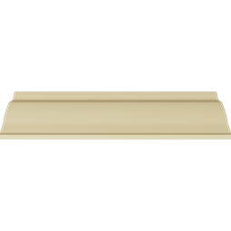 Ekena Millwork - MLD03X04X05CH - Endurathane Chesterfield Running Rope Crown Moulding, 3 7/8"H x 4 1/8"P x 5 3/4"F x 94 1/2"L, (3 7/8" Repeat), Factory Primed