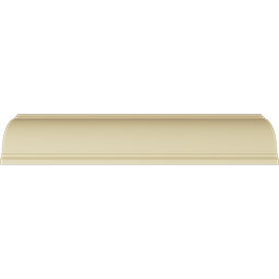 Ekena Millwork - MLD06X06X09FO - Endurathane Foster Cove Crown Moulding, 6 1/4"H x 6 1/2"P x 9"F x 94 1/2"L, Factory Primed
