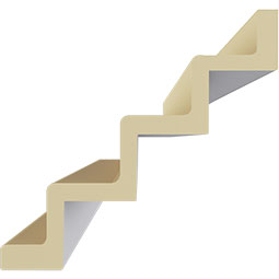 Ekena Millwork - MLD07X08X11ER - Endurathane Eris Step Crown Moulding, 7 5/8"H x 8 1/8"P x 11"F x 94 1/2"L, Factory Primed