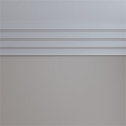 Ekena Millwork - MLD07X08X11ER - Endurathane Eris Step Crown Moulding, 7 5/8"H x 8 1/8"P x 11"F x 94 1/2"L, Factory Primed