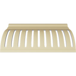 Ekena Millwork - MLD11X10X15MB - Endurathane Melbourne Crown Moulding, 11 3/8"H x 10 7/8"P x 15 7/8"F x 94 1/2"L, Factory Primed