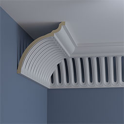 Ekena Millwork - MLD11X10X15MB - Endurathane Melbourne Crown Moulding, 11 3/8"H x 10 7/8"P x 15 7/8"F x 94 1/2"L, Factory Primed