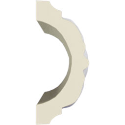 Ekena Millwork - PML02X02EG - Endurathane Egg & Dart Panel Moulding, 1 3/4"H x 3/4"P x 94 1/2"L, Factory Primed