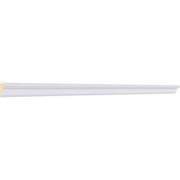 Ekena Millwork - MLD01X01X01CL - Endurathane Classic Smooth Crown Moulding, 5/8"H x 1/2"P x 94 1/2"L, (3/4" Repeat), Factory Primed