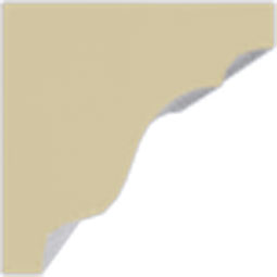 Ekena Millwork - MLD02X01X01HI - Endurathane HillsboroughTraditional Smooth Crown Moulding, 3/4"H x 3/4"P x 94 1/2"L, (1" Repeat), Factory Primed