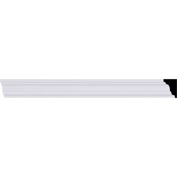 Ekena Millwork - SAMPLE-MLD01X01X01ED - SAMPLE - Endurathane EdinburghTraditional Smooth Crown Moulding, 7/8"H x 5/8"P x 12"L, (1 1/8" Repeat), Factory Primed
