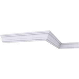 Ekena Millwork - SAMPLE-MLD01X01X01ED - SAMPLE - Endurathane EdinburghTraditional Smooth Crown Moulding, 7/8"H x 5/8"P x 12"L, (1 1/8" Repeat), Factory Primed