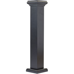 AFCO, Industries - NWLSIC - Aluminum AFCO-Rail Smooth Newel Post w/ Imperial Cap and Column Base