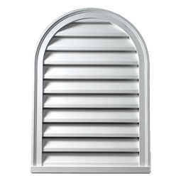 Fypon, Ltd. - CLV-LOUVER - Brick Mould Style Cathedral Louver, Non-Functional