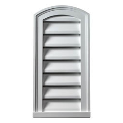 Fypon, Ltd. - EBLV-LOUVER - Brick Mould Style Eyebrow Louver, Non-Functional