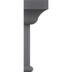 Ekena Millwork - CRH06XPN-1 - Endurathane Craftsman Crosshead, 6 1/8", Factory Primed