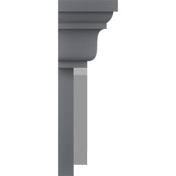 Ekena Millwork - CRH09XDE - Endurathane Dentil Crosshead, 9 3/8", Factory Primed