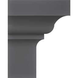 Ekena Millwork - CRH05XST - Endurathane Stratford Crosshead, 5", Factory Primed