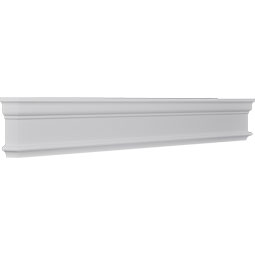 Ekena Millwork - CRH05XHO - Endurathane  Holmdel Crosshead, 4 5/8", Factory Primed