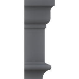 Ekena Millwork - CRH05XHO - Endurathane  Holmdel Crosshead, 4 5/8", Factory Primed