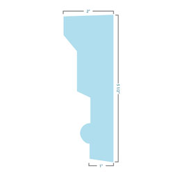 Ekena Millwork - CRH06XPN-3 - Endurathane Panel Crosshead, 5 1/2", Factory Primed